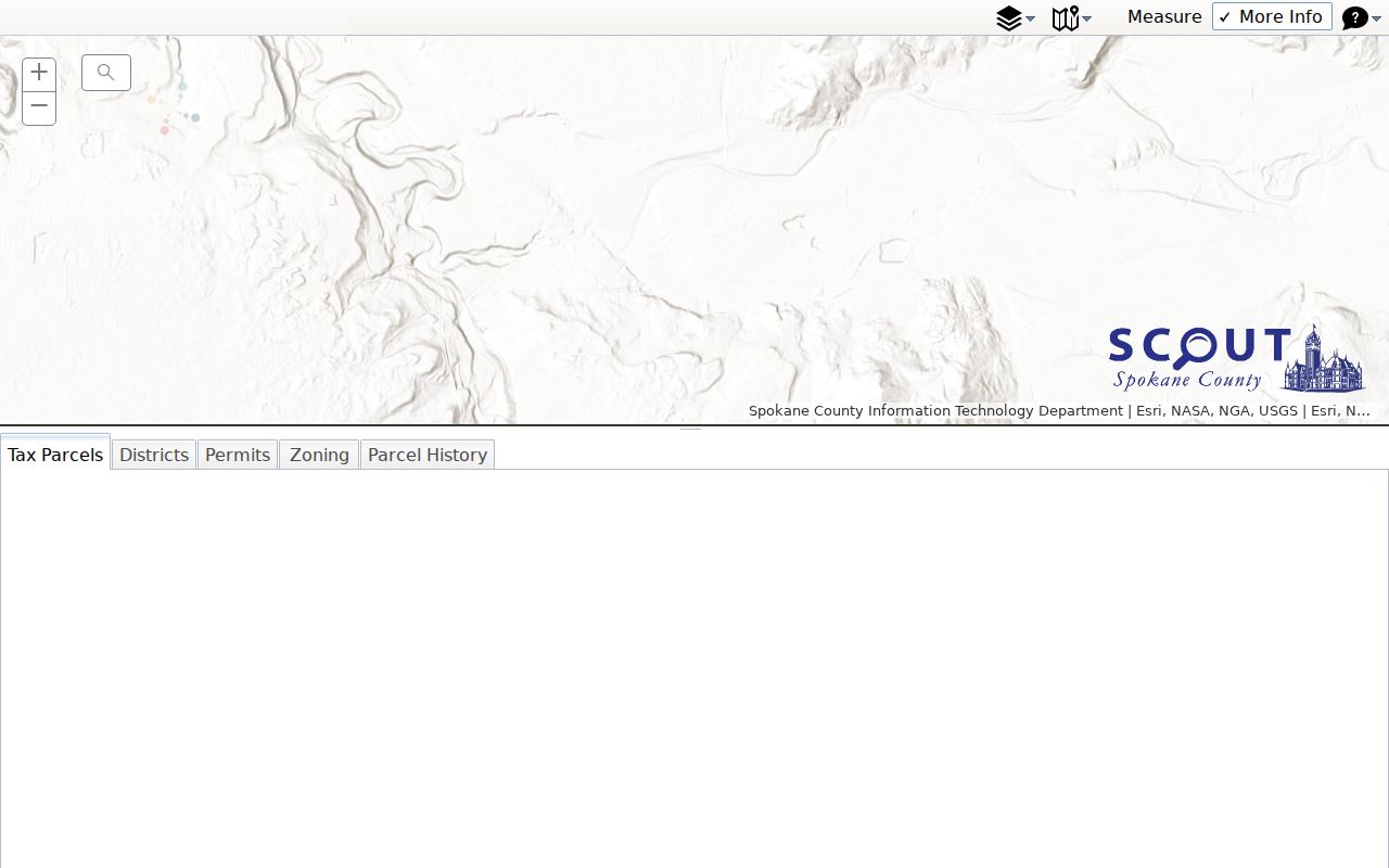 Spokane public records parcel map interface